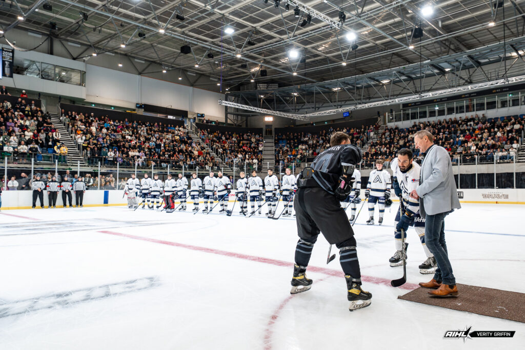 Canberra - 31 May 2025: Canberra Brave and Adelaide Adrenaline face off for Regular Season Game 38 during the AIHL 2025 Season at AIS Arena